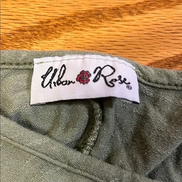 Olive Green Short Sleeve Dress - Picture 2 of 3